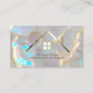 Tarjeta De Visita Agente inmobiliario de casas profesionales Opal St