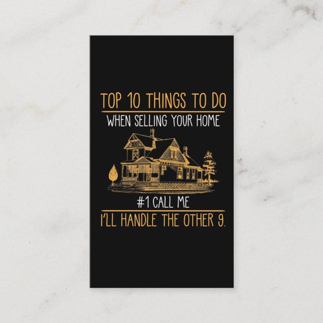 Tarjeta De Visita Agente inmobiliario de la Casa de Vendedores Graci (Anverso)