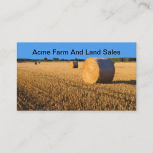 Tarjeta De Visita Agente inmobiliario de las ventas de la granja y