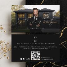 Agente Inmobiliario de Lujo Profesional Negro Foto
