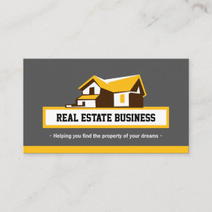 Tarjeta De Visita Agente inmobiliario de Real Estate Broker - Estíli