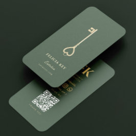 Tarjeta De Visita Agente inmobiliario elegante y moderno Realtor