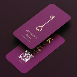 Tarjeta De Visita Agente inmobiliario elegante y moderno Realtor