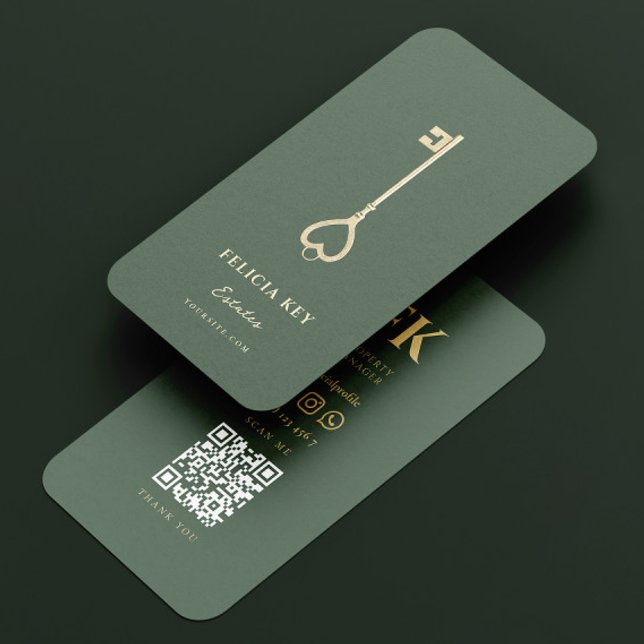 Tarjeta De Visita Agente inmobiliario elegante y moderno Realtor (Subido por el creador)