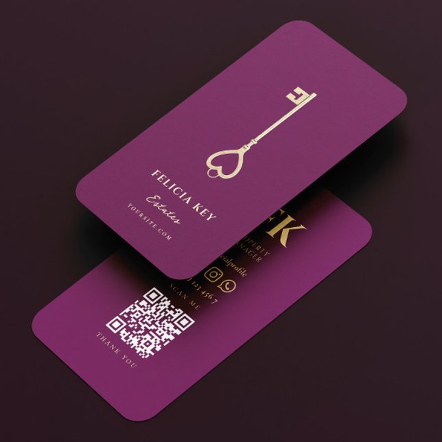 Tarjeta De Visita Agente inmobiliario elegante y moderno Realtor (Subido por el creador)