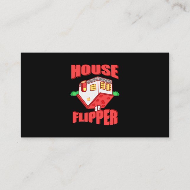 Tarjeta De Visita Agente inmobiliario House Flipper (Anverso)