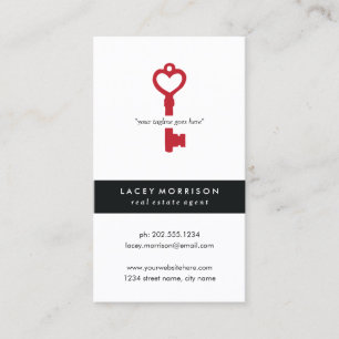 Tarjeta De Visita Agente inmobiliario moderno