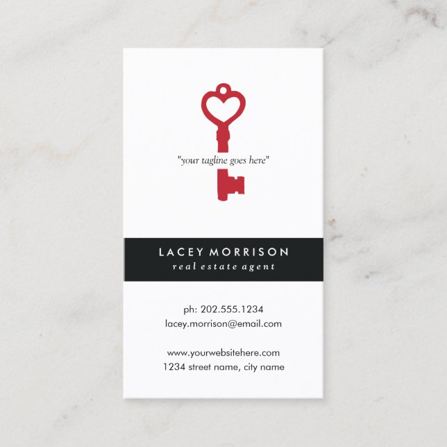 Tarjeta De Visita Agente inmobiliario moderno (Anverso)