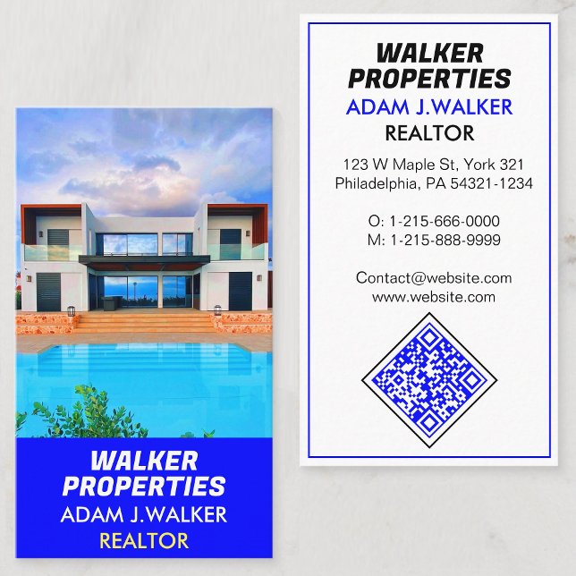 Tarjeta De Visita Agente Inmobiliario Moderno (Agentes Inmobiliarios (business card for realtors)