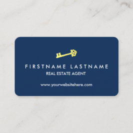 Tarjeta De Visita Agente inmobiliario moderno clásico