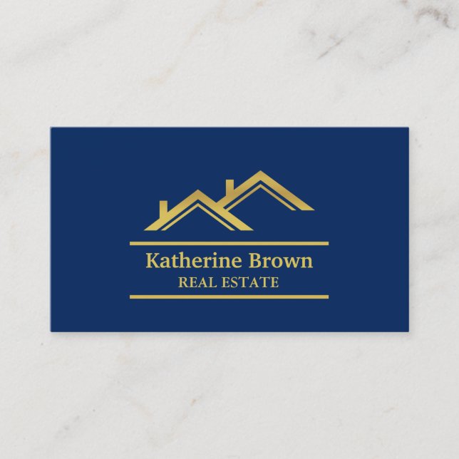 Tarjeta De Visita Agente inmobiliario moderno de las propiedades (Anverso)