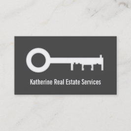 Tarjeta De Visita Agente inmobiliario moderno de Silhouette para viv
