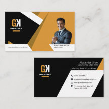 Agente inmobiliario moderno - Negro y oro