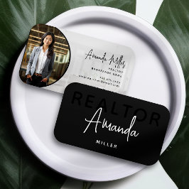 Tarjeta De Visita Agente inmobiliario moderno y único de Realtor Bro