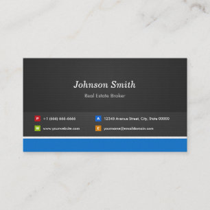 Tarjeta De Visita Agente inmobiliario - Personalizable profesional