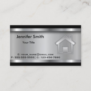Tarjeta De Visita Agente inmobiliario   Plantilla   Profesional