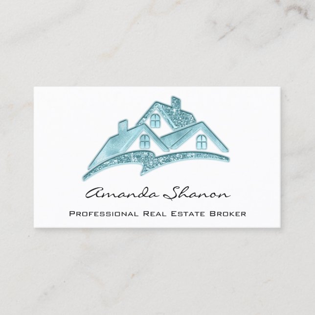 Tarjeta De Visita Agente inmobiliario profesional Broker Personaliza (Anverso)