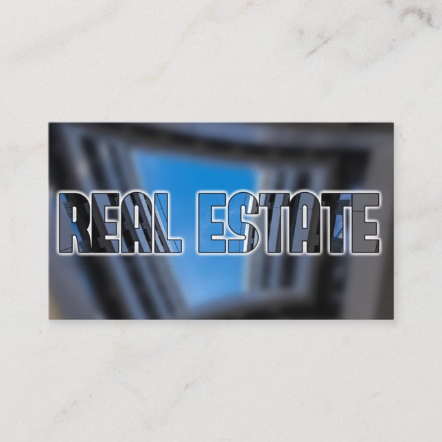 Tarjeta De Visita Agente inmobiliario QR-Code edificios de oficinas  (Anverso)