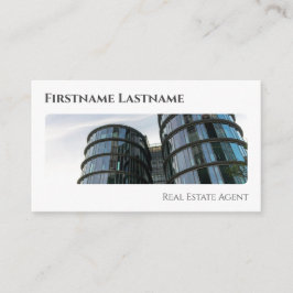 Tarjeta De Visita Agente inmobiliario QR-Code edificios de oficinas