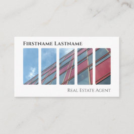 Tarjeta De Visita Agente inmobiliario QR-Code edificios de oficinas