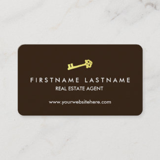 Tarjeta De Visita Agente inmobiliario simple y elegante
