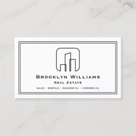 Tarjeta De Visita Agente inmobiliario único Realtor mudando nuevo ho