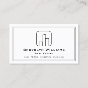 Tarjeta De Visita Agente inmobiliario único Realtor mudando nuevo ho