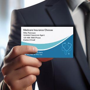 Tarjeta De Visita Agente Licenciado de Seguro Médico de Medicare
