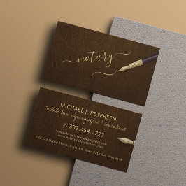 Tarjeta De Visita Agente notario de firma de préstamos notariales mó