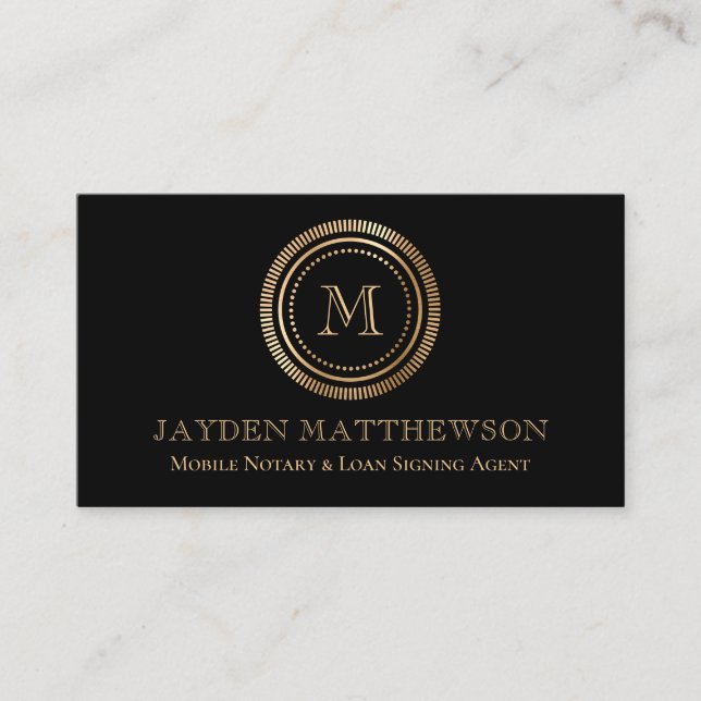 Tarjeta De Visita Agente profesional moderno de firma de préstamos n (Anverso)