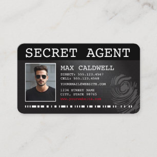 TARJETA DE VISITA AGENTE SECRETO