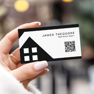 Tarjeta De Visita Agentes Inmobiliarios Profesionales Código RQ
