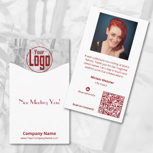 Tarjeta De Visita Agradable Encuentro Contra Usted - Compañía Coach 