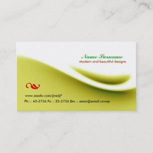 tarjeta de visita agradable simple