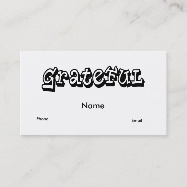 Tarjeta De Visita Agradecimiento (Anverso)