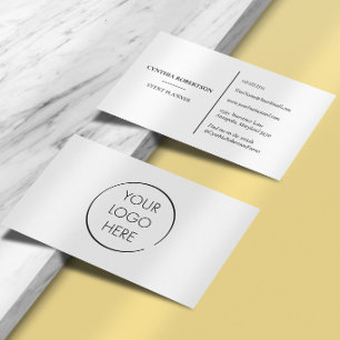 Tarjeta De Visita Agrega tu logo Minimalista Elegante Simple