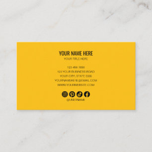 Tarjeta De Visita Agrega tu logotipo personalizado círculo profesion
