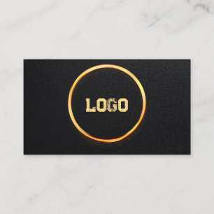 Tarjeta De Visita Agrega tu logotipo personalizado círculo profesion
