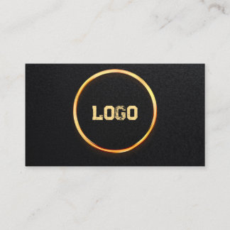 Tarjeta De Visita Agrega tu logotipo personalizado círculo profesion