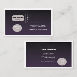 Tarjeta De Visita Agrega tu logotipo personalizado círculo profesion