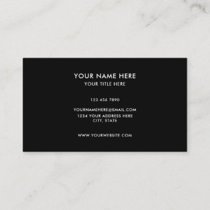 Tarjeta De Visita Agrega tu logotipo personalizado círculo profesion