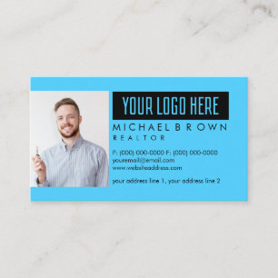 Tarjeta De Visita Agregar foto y logotipo personalizado