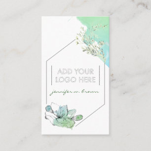 Tarjeta De Visita Agregar logotipo personalizado Aceites Esenciales