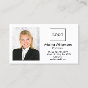 Tarjeta De Visita Agregar logotipo y foto profesional