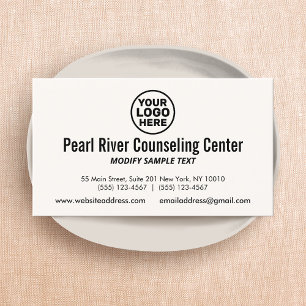 Tarjeta De Visita Agregar profesional de logotipos