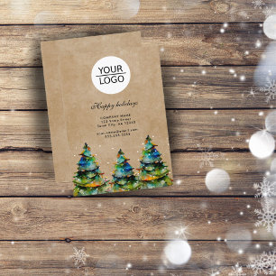 Tarjeta De Visita Agregar promoción de árbol de pinzas de Navidades