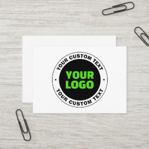 Tarjeta De Visita Agregue su propio logotipo comercial o diseño carg