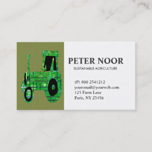 Tarjeta De Visita Agricultura del tractor