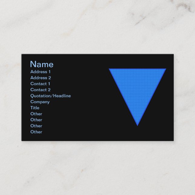 Tarjeta De Visita Agua (Anverso)