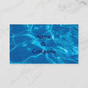 Tarjeta De Visita Agua azul
